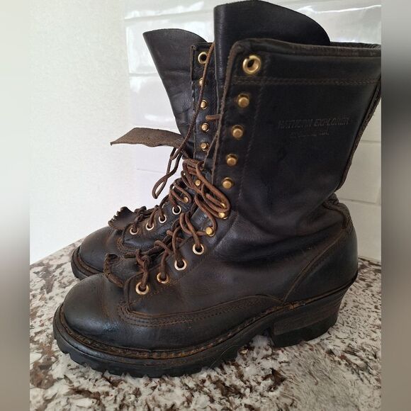 Hathorn Brown western lase-to- Toe Boots size men 7D women's 9.5 - Picture 5 of 9